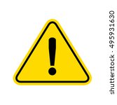 warning sign.  | Shutterstock . vector #495931630