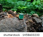 Small photo of Beautiful Emerald gemstone goldring for women