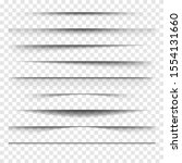 set of vector shadows on an... | Shutterstock .eps vector #1554131660
