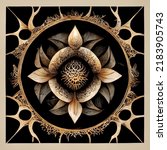 Beautiful Mandala With Techno...