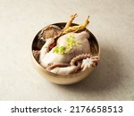 Small photo of samgyetang,Ginseng Chicken Soup with Abalones