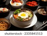 Bibimbap, Korean mixed rice with vegetable