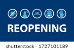 reopening text and practical... | Shutterstock .eps vector #1727101189