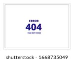  404 error page not found... | Shutterstock .eps vector #1668735049