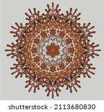 mughal butta print for fabric ... | Shutterstock .eps vector #2113680830