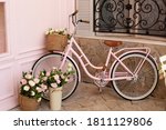 Vintage Bike With Basket With...