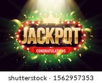 shining sign jackpot with... | Shutterstock .eps vector #1562957353