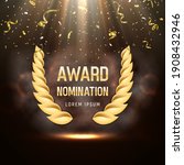 award nomination with laurel... | Shutterstock .eps vector #1908432946