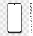 smartphone with blank screen.... | Shutterstock .eps vector #2103616529