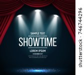 Showtime Banner With Curtain...