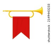 golden horn trumpet musical... | Shutterstock .eps vector #2149443233