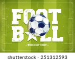 grunge football poster with...