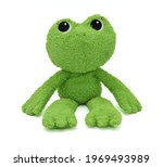 A Green Frog Doll Made With...