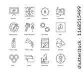 set of 16 simple line icons... | Shutterstock .eps vector #1168515499