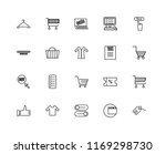 set of 20 linear icons such as... | Shutterstock .eps vector #1169298730