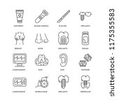 set of 16 simple line icons... | Shutterstock .eps vector #1175355583