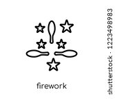 firework icon. trendy modern... | Shutterstock .eps vector #1223498983