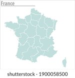 France Map Illustration Vector...