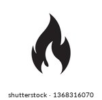 fire flame logo vector... | Shutterstock .eps vector #1368316070