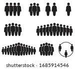 people icon set in trendy flat... | Shutterstock .eps vector #1685914546