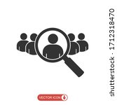 search job vacancy icon. symbol ... | Shutterstock .eps vector #1712318470