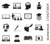 learning icons. online... | Shutterstock .eps vector #1724272819