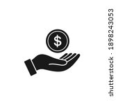 pictograph of money in hand... | Shutterstock .eps vector #1898243053