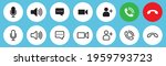video call icon set  internet... | Shutterstock .eps vector #1959793723