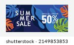 summer sale banner promotion... | Shutterstock .eps vector #2149853853
