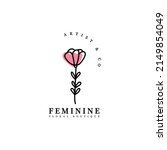 boutique feminine logo template ... | Shutterstock .eps vector #2149854049