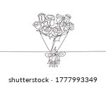 single continuous line drawing... | Shutterstock .eps vector #1777993349