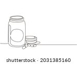 single continuous line drawing... | Shutterstock .eps vector #2031385160