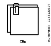 Clip Icon Vector Isolated On...