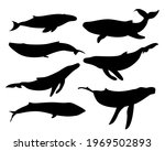 Set Of Vector Silhouettes Of...