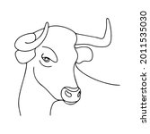 Vector Image Of A Bull. Drawing ...