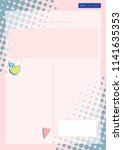 pastel cover paper pink  for... | Shutterstock . vector #1141635353