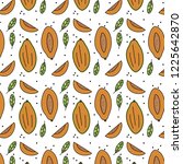 hand drawn papaya pattern | Shutterstock .eps vector #1225642870