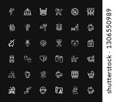 editable 36 child icons for web ... | Shutterstock .eps vector #1306550989