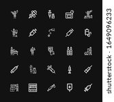 editable 25 injection icons for ... | Shutterstock .eps vector #1649096233