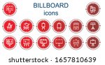 editable 14 billboard icons for ... | Shutterstock .eps vector #1657810639