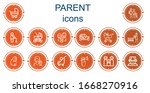 editable 14 parent icons for... | Shutterstock .eps vector #1668270916