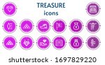 editable 14 treasure icons for... | Shutterstock .eps vector #1697829220