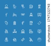 editable 25 patient icons for... | Shutterstock .eps vector #1747122743