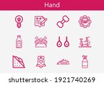 premium set of hand line icons. ... | Shutterstock .eps vector #1921740269