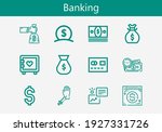 premium set of banking line... | Shutterstock .eps vector #1927331726