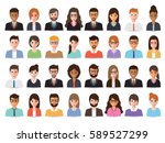 group of working people... | Shutterstock .eps vector #589527299