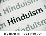Word Hinduism Printed On White...