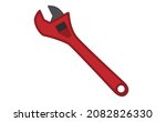 adjustable wrench isolated on... | Shutterstock .eps vector #2082826330