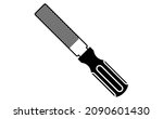 file tool vector icon isolated... | Shutterstock .eps vector #2090601430