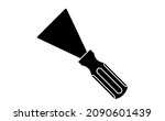 spatula vector icon. black... | Shutterstock .eps vector #2090601439